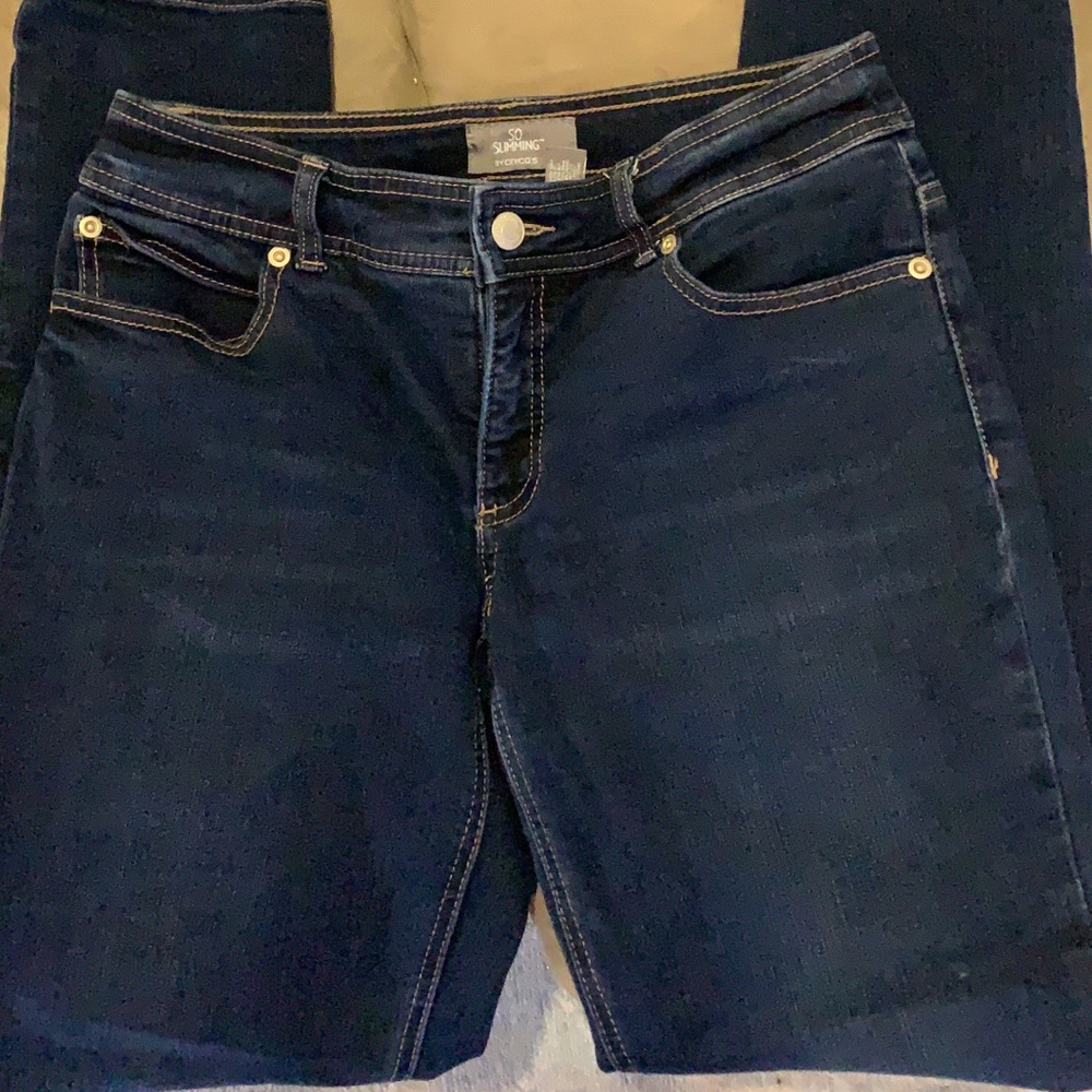 Chico’s 00 so slimming  jeans Like New